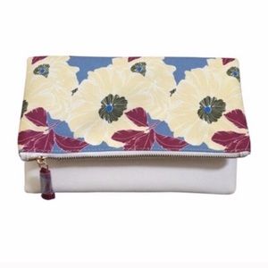🆕Rachel Palley>Floral fold over/reversible clutch